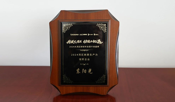 喜訊 | 東陽光集團(tuán)榮獲2024灣區(qū)新質(zhì)生產(chǎn)力領(lǐng)軍企業(yè)